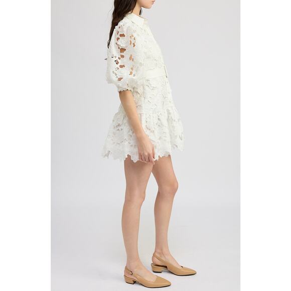 TUCKERNUCK EN Saison Ottis Floral Cutwork Minidress NWT Size Small - Picture 6 of 11
